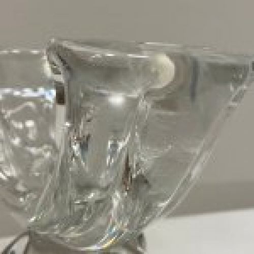 Candelabros pasta de cristal Daum, años 60   Francia