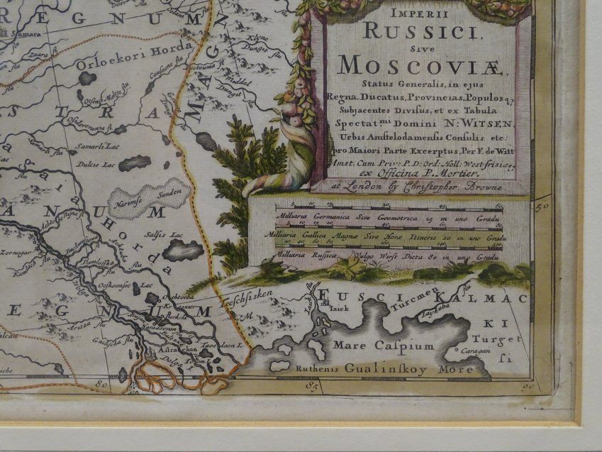 Mapa cartográfico del Imperio Ruso, Frederick De Wit