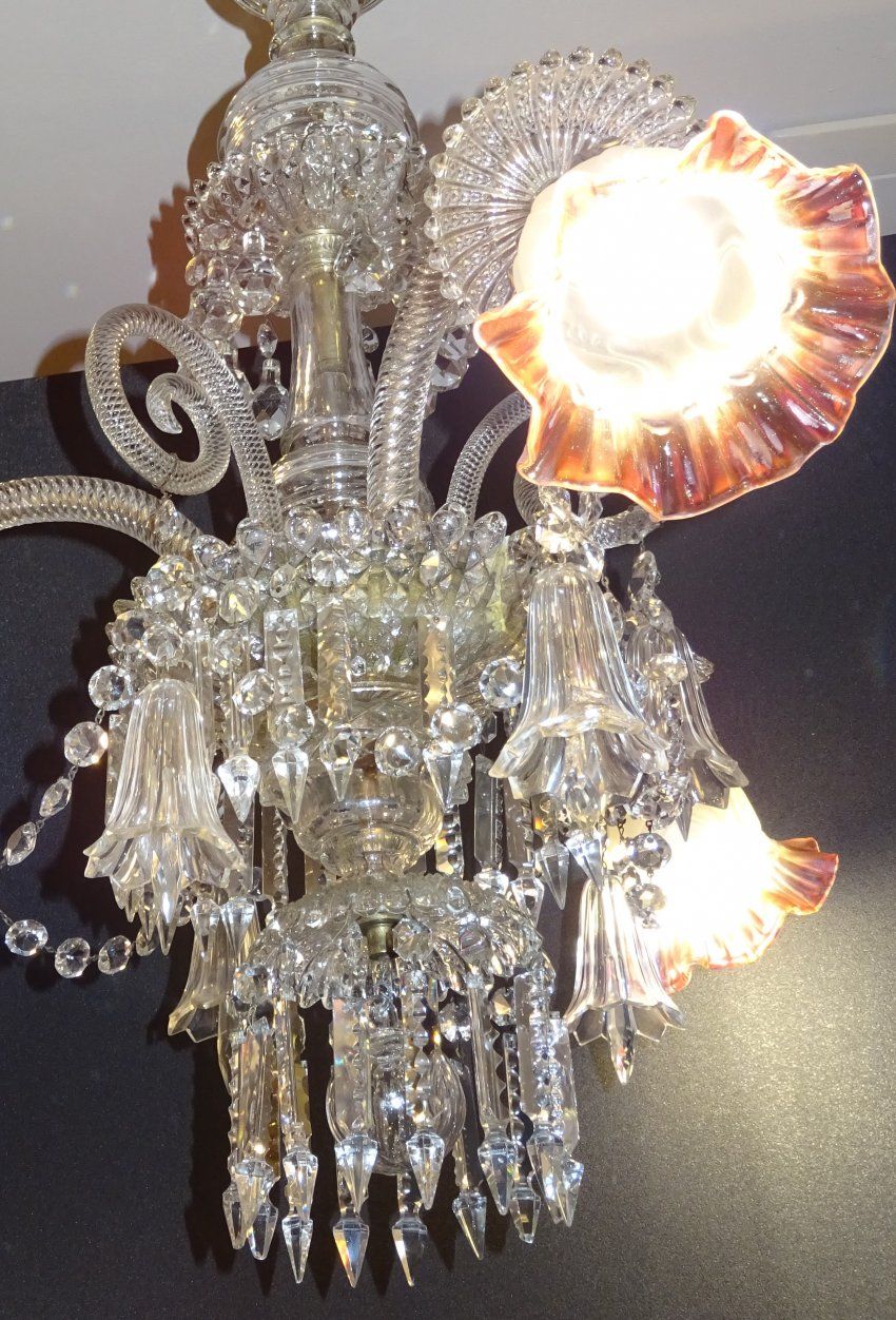 Lámpara en cristal francés St Louis