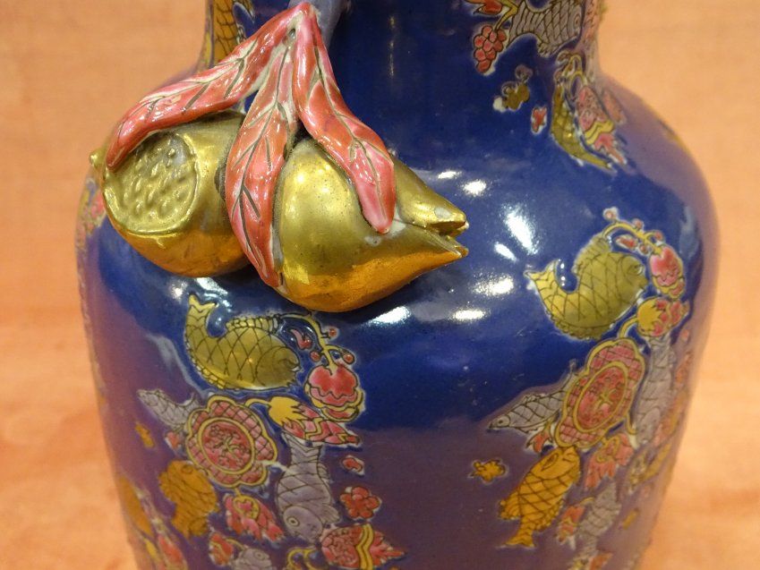 Jarrón chino en porcelana, S.XIX