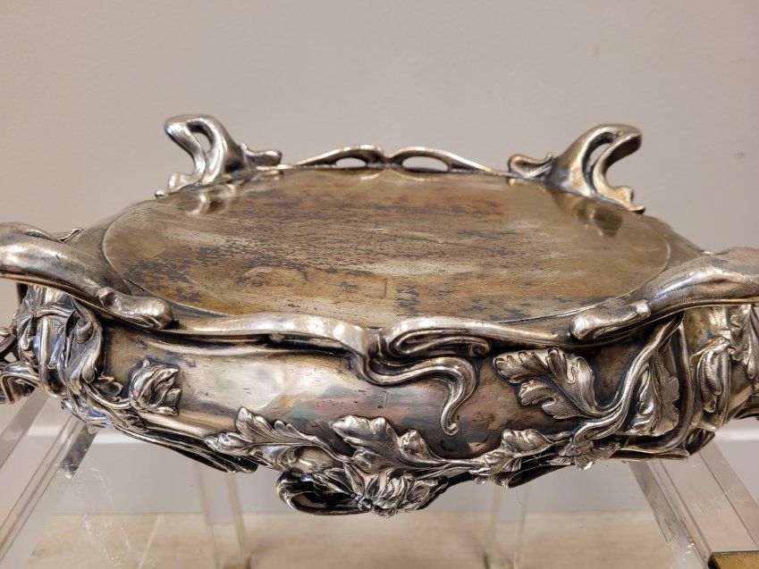 Sourtout, Silver Plated, Art Nouveau,  Victor Saglier, ca