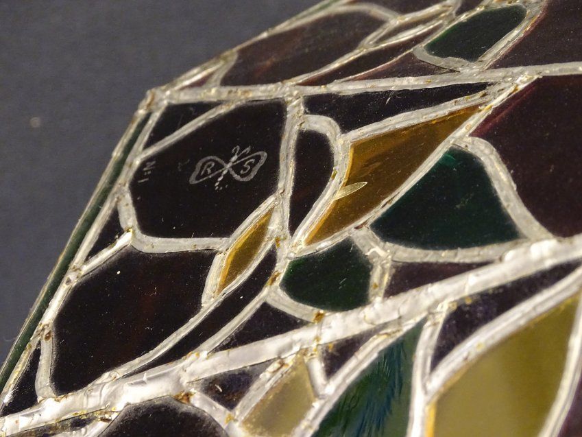 Lámpara de mesa Art Nouveau  estilo Tiffany, 30s
