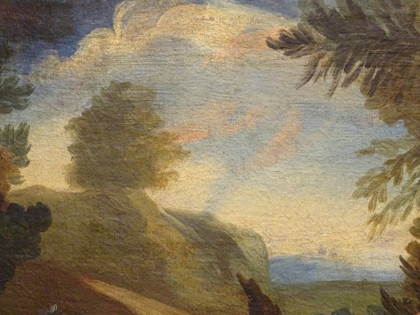 Óleo sobre lienzo y sobre tabla de "Diana Cazadora", fin. S.XVIII
