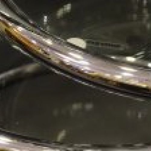 Mesa de centro Milo Baughman, S.XX - metal cromado tubular, giratoria