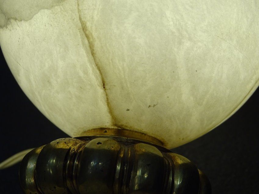 Lámpara de mesa en alabastro francesa