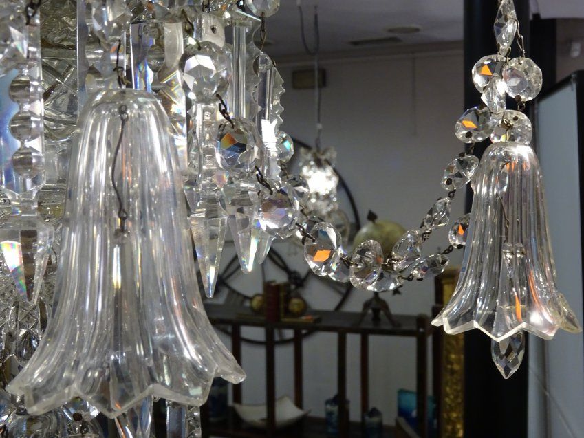 Lámpara en cristal francés St Louis