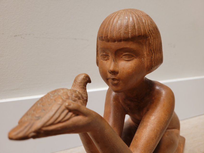Figura niña terracota Art Decó, Charles Peyre s