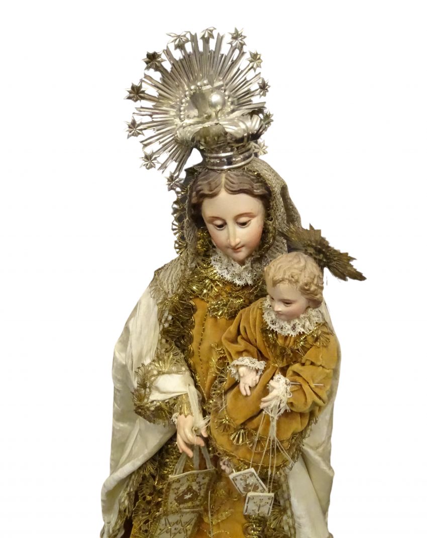 Imagen vestidera, Capipota, Virgen del Carmen, s.XIX