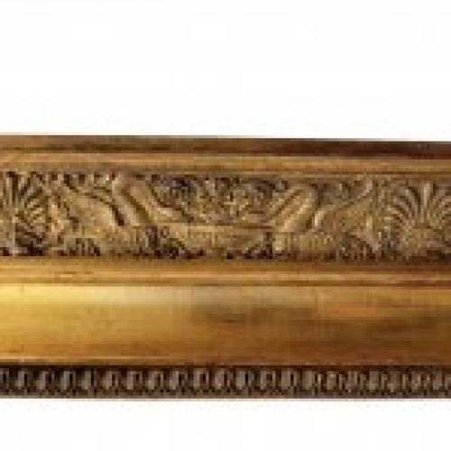 Marco de gallones “Motivos a Candelieri”, Madera tallada y dorada, Época Napoleón III    Francia