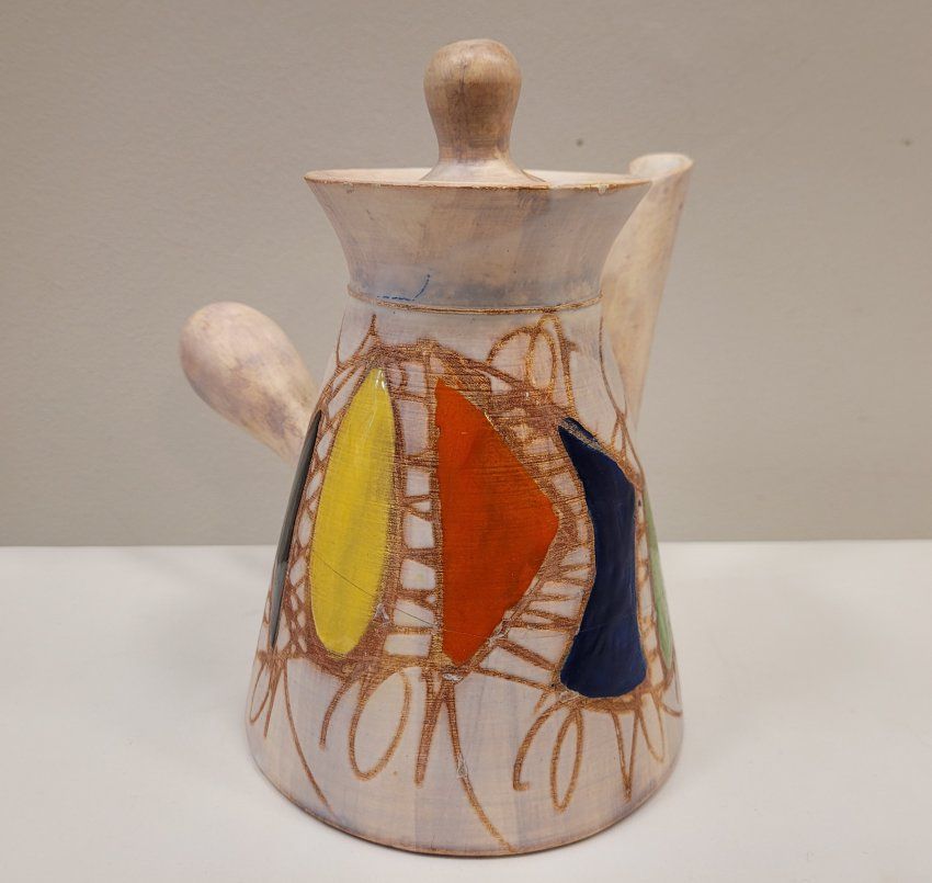Juego de té / café, cerámica de Vallauris, 50's