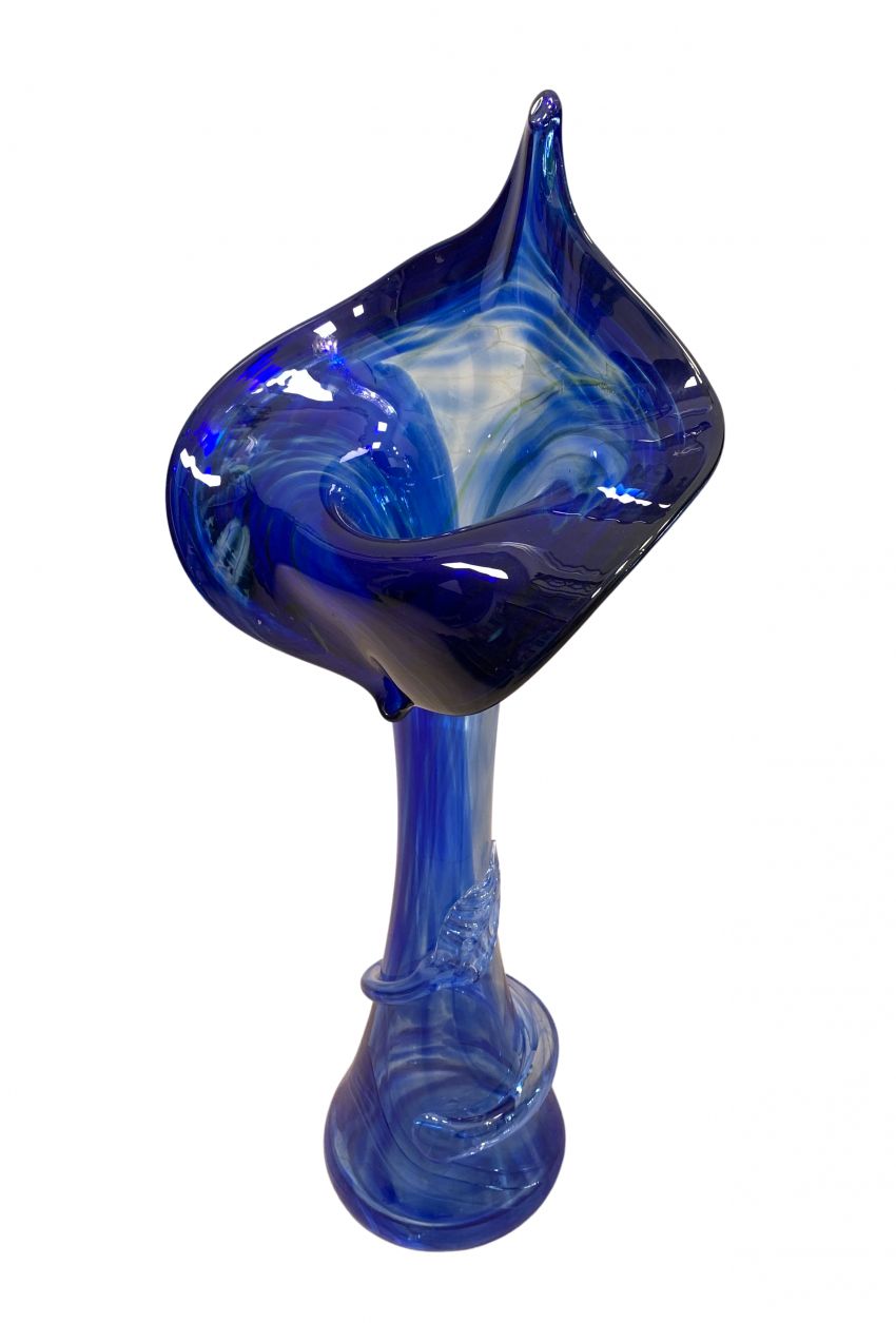 Flor Cala - cristal soplado francés - S.XXI