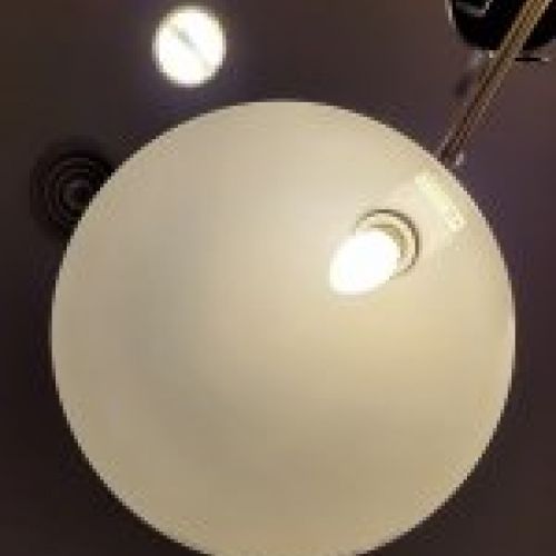 Lámpara italiana, siguiendo modelo Stilnovo, 70´s
