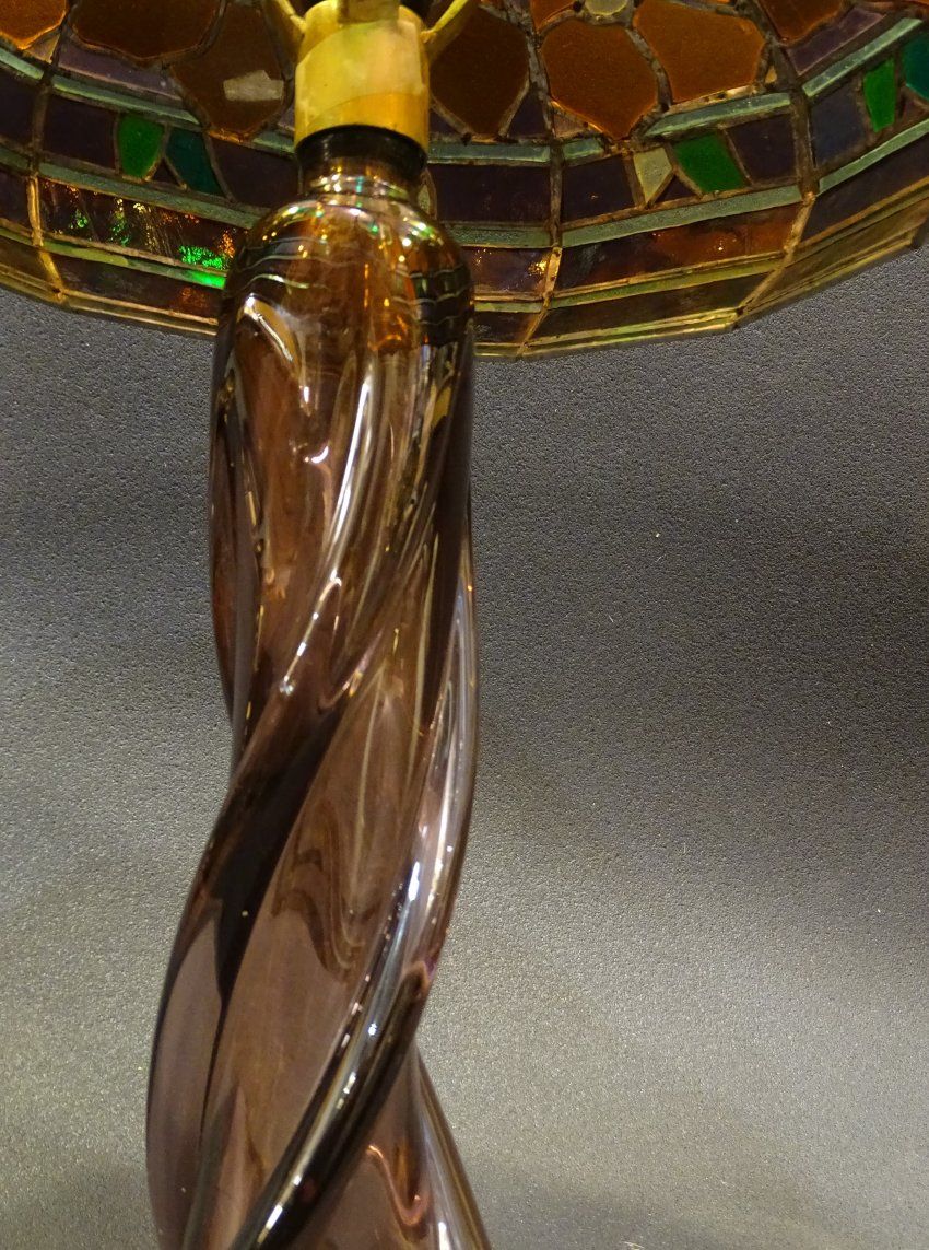 Lámpara de mesa Art Nouveau  estilo Tiffany, 30s