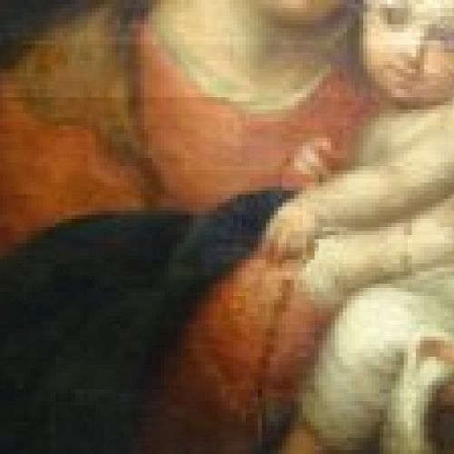 O/L Virgen con el Niño, s. XIX, Escuela Andaluza