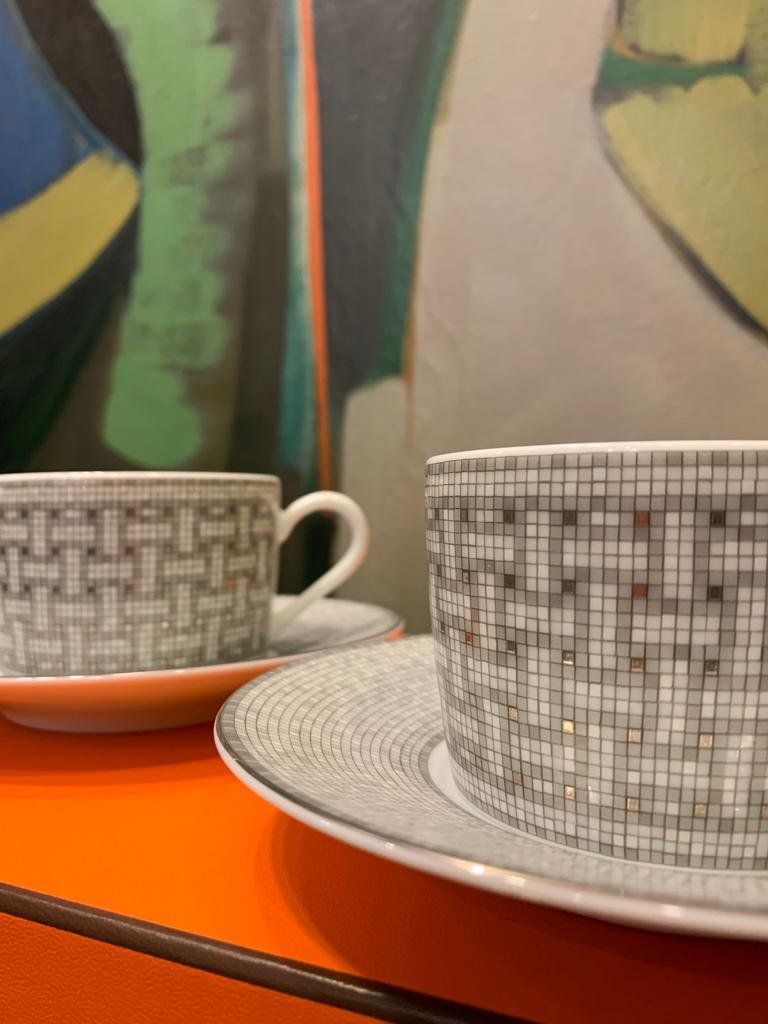 Juego de tazas para el café, Hèrmes Paris, Edición Mosaique au 24