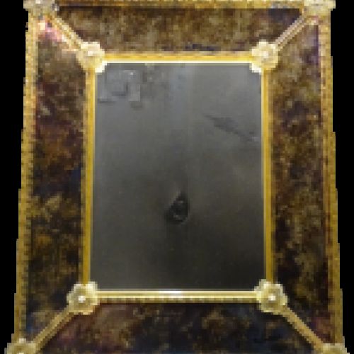 Espejo de Cristal de Murano, s. XX, Italia