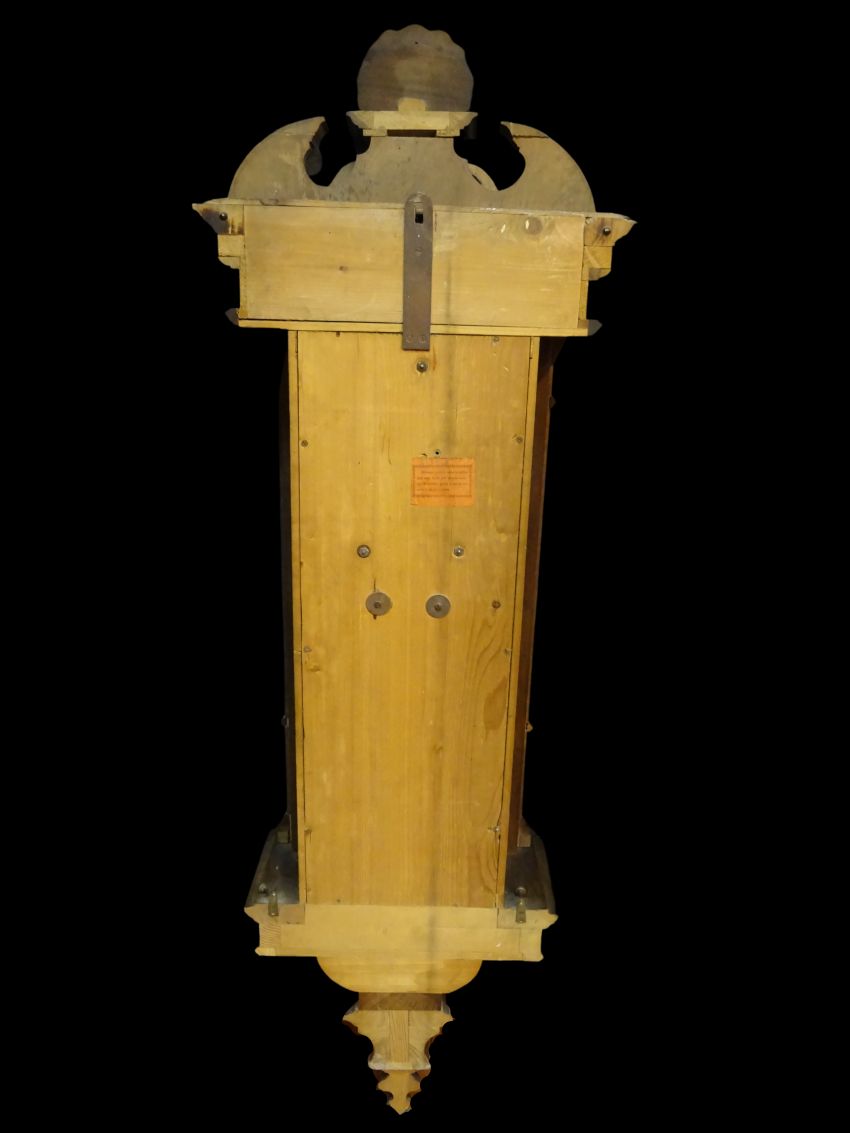 Reloj antiguo francés, MOREZ, madera de nogal, S.XIX