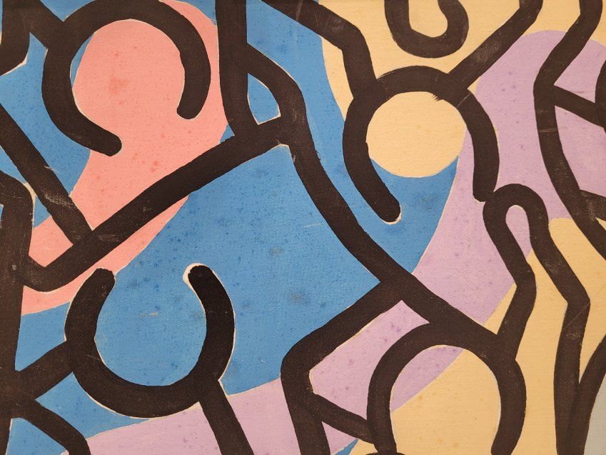 “Composición”, siguiendo Keith Haring, 80’s