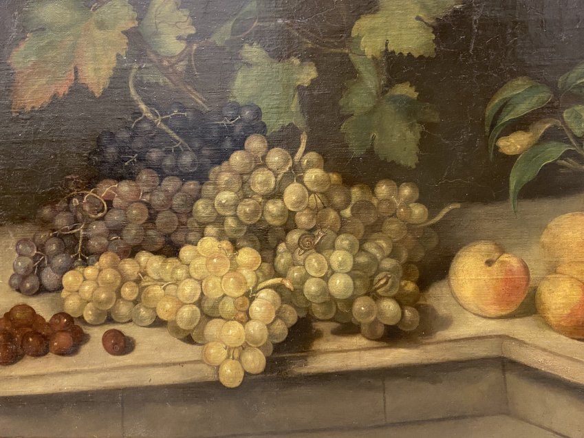 Pareja de bodegones de frutas, Escuela Española del siglo XIX