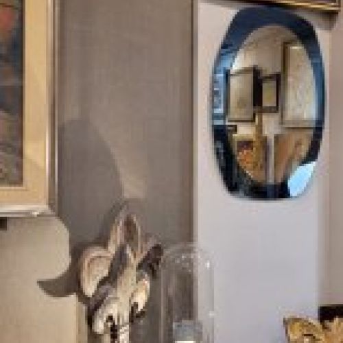 Espejo de pared, estilo Fontana Art, 70´s