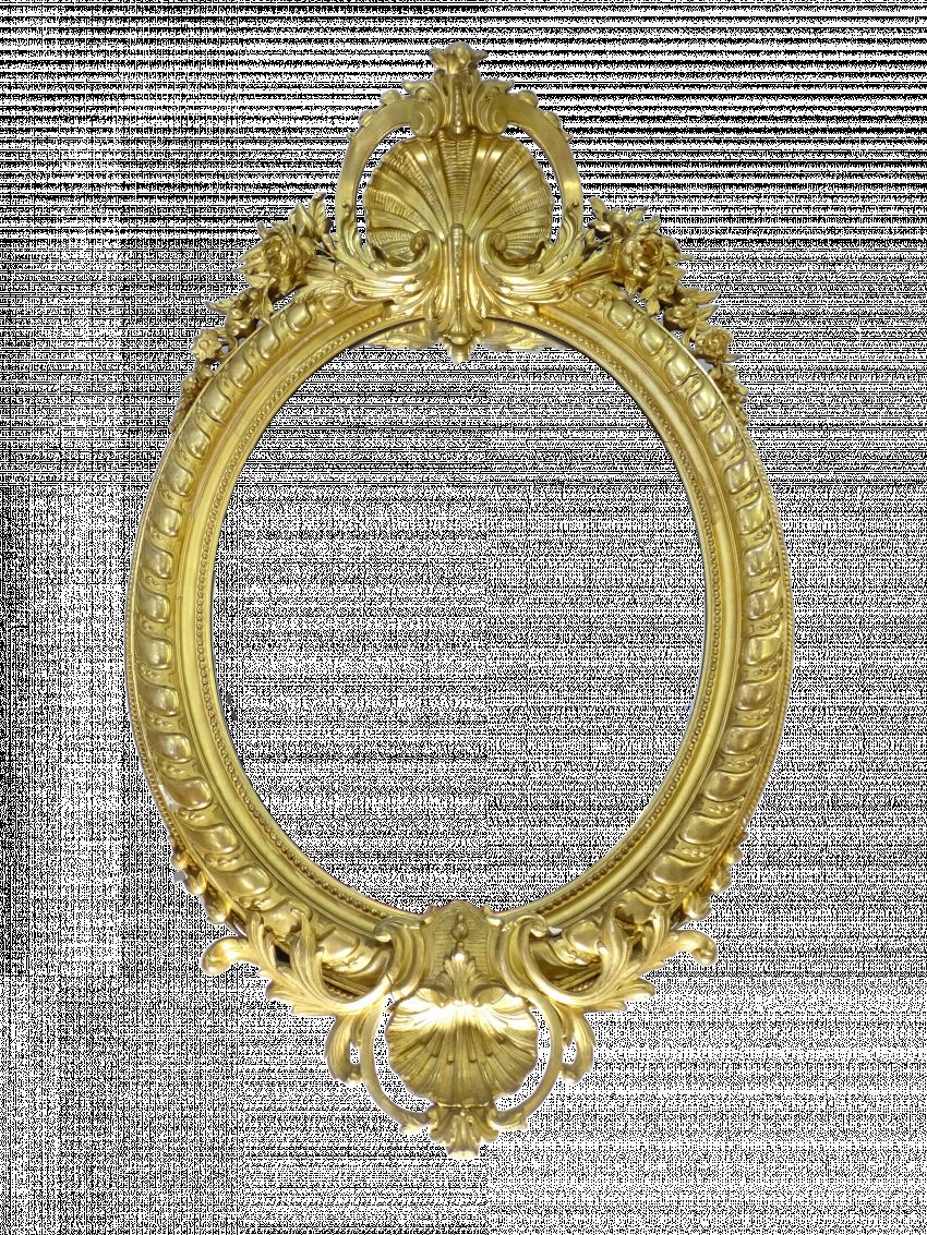 Espejo Ovalado Estilo Luis Felipe, circa 1830