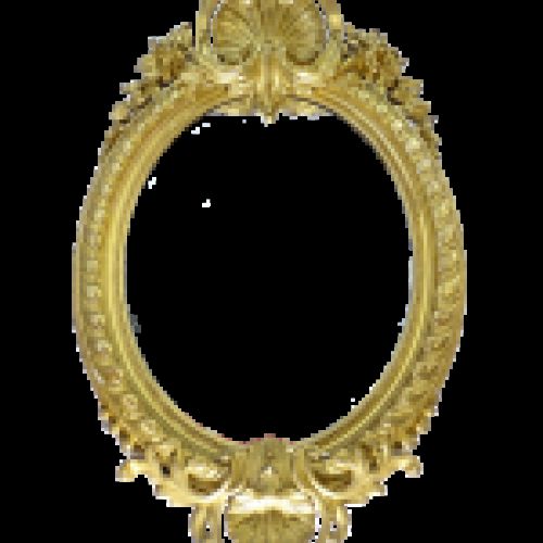 Espejo Ovalado Estilo Luis Felipe, circa 1830