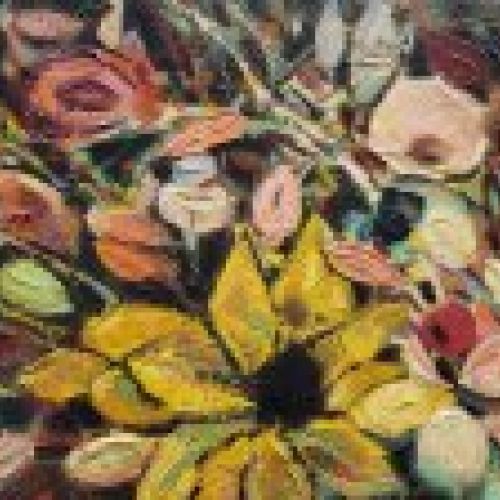 Ó/L, Bodegón de flores, Eugene Biel, 1952, Expresionismo vienés – Austria