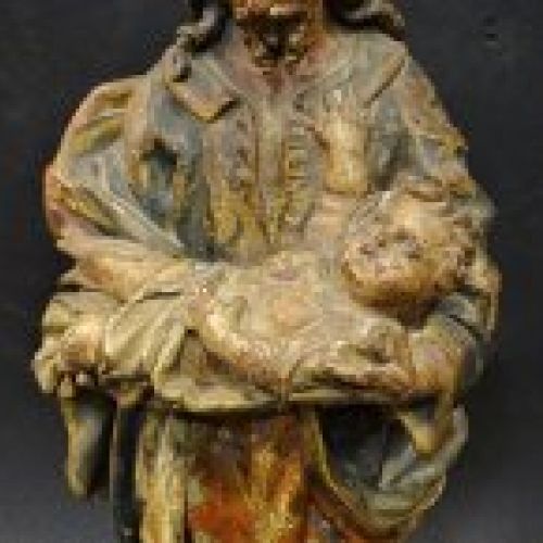 Escultura de San José con el niño, S