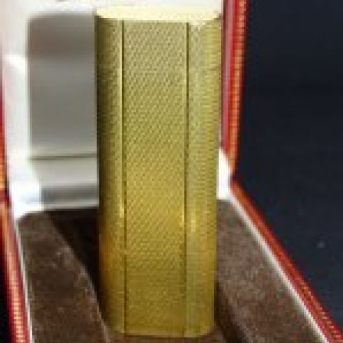 Encendedor Cartier chapado en oro - estuche original