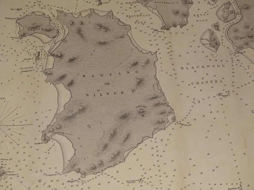 Mapa Cartográfico de Nepal, Kintang Channel, de Richard Collinson , S.XIX