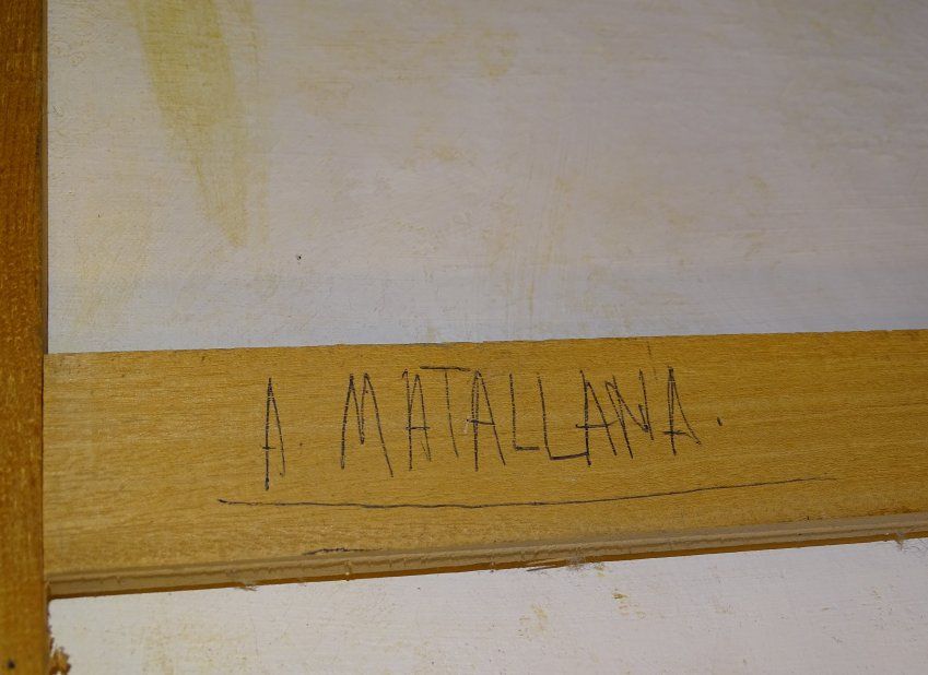 O/L Antonio Matallana, "Escena con ventana", 70s