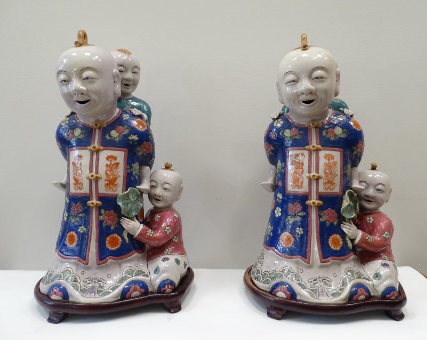(2) Budas sonrientes, Porcelana China, pps