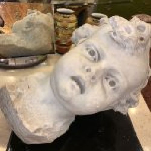 Busto en mármol de Carrara, S