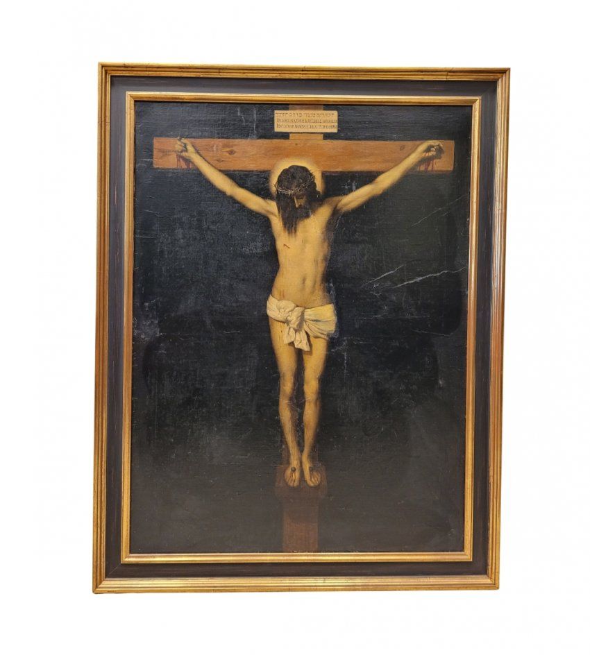 Ó/L, Cristo Crucificado, siguiendo modelo de Velázquez, principios S