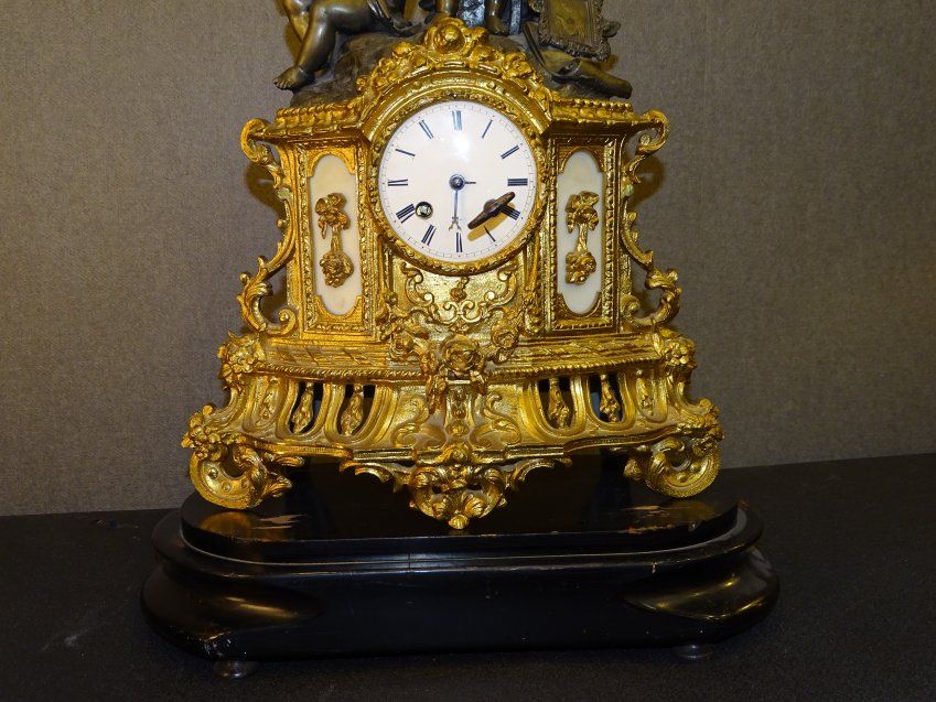 Reloj de Guarnición francés , SXIX, Maquinaría París
