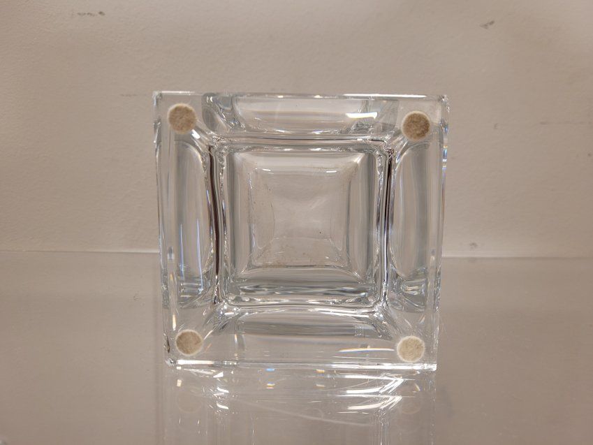 Jarrón en cristal de Sévres, finales siglo XX   Francia