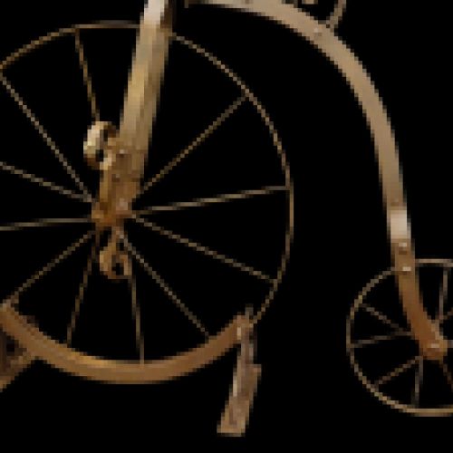 Bicicleta antigua Penny Farthing, 1900