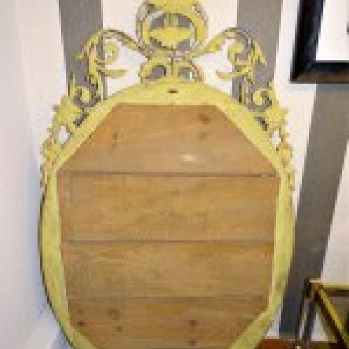 Espejo ovalado Napoleón III original, dorado
