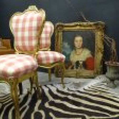 Pareja de sillas  estilo Luis XV, S. XIX