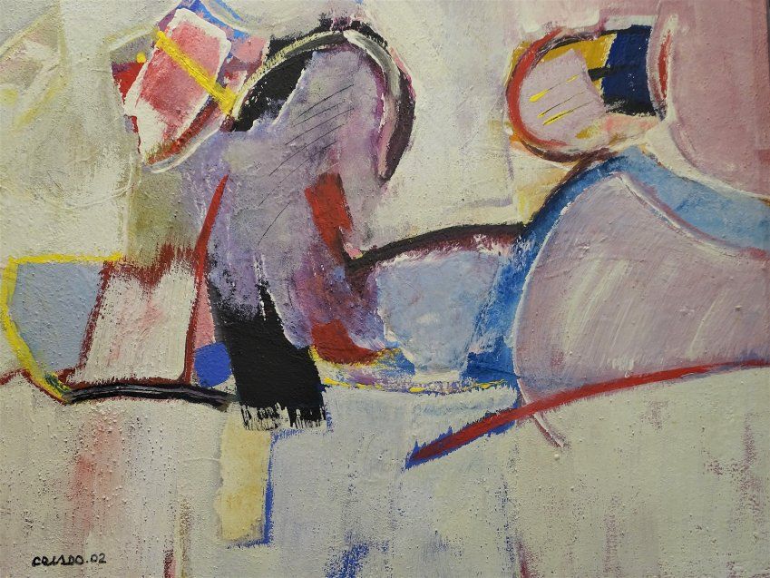 Obra de Domingo Criado, "Abstracción", 80s