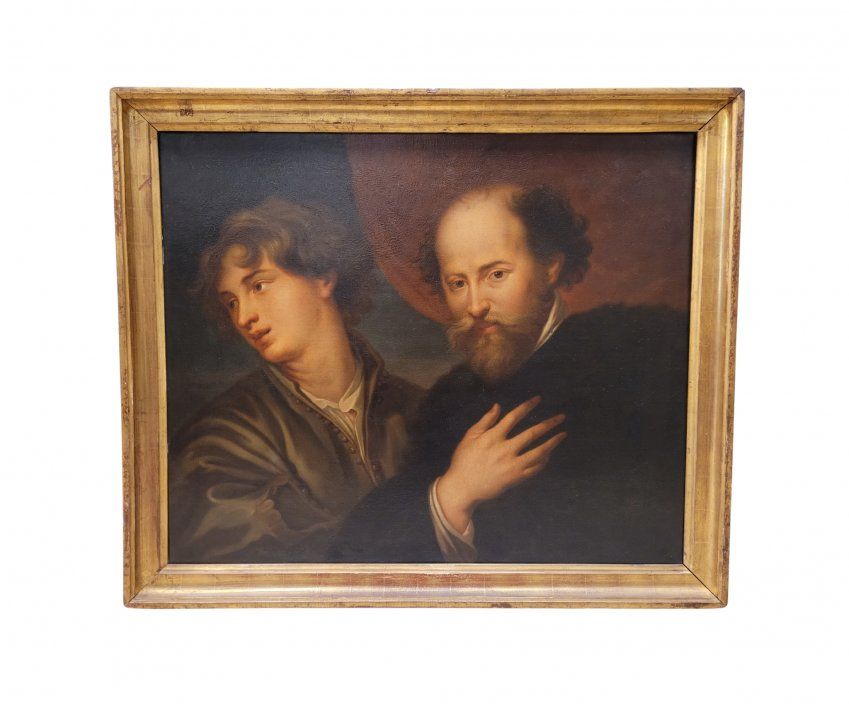 Retrato de Rubens y Van Dyck, finales S