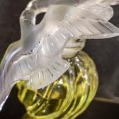 large blown glass perfume bottle by rene lalique 1960s 5