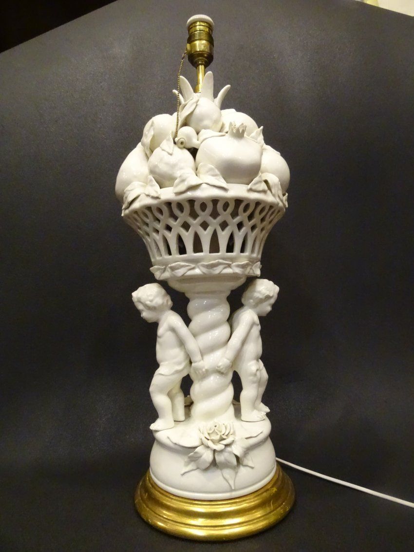 Lámpara de cerámica de Manises, 50's, Valencia