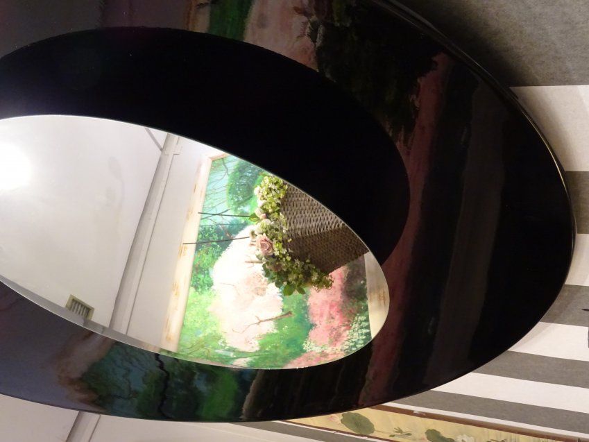 Espejo italiano Midcentury, laca- taller Fontana Arte