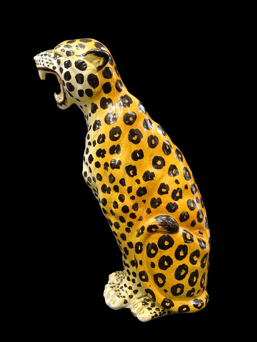 Jaguar italiano 60s, en cerámica, Midcentury