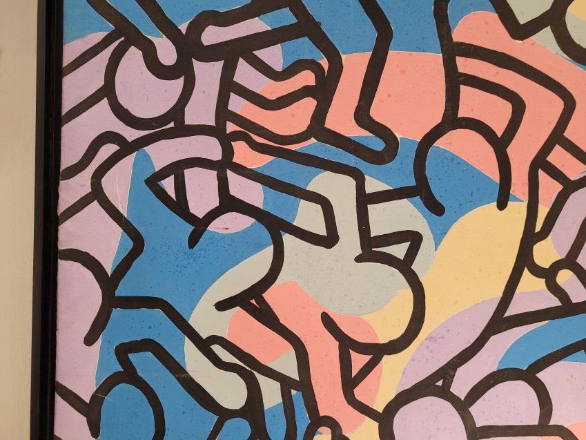 “Composición”, siguiendo Keith Haring, 80’s