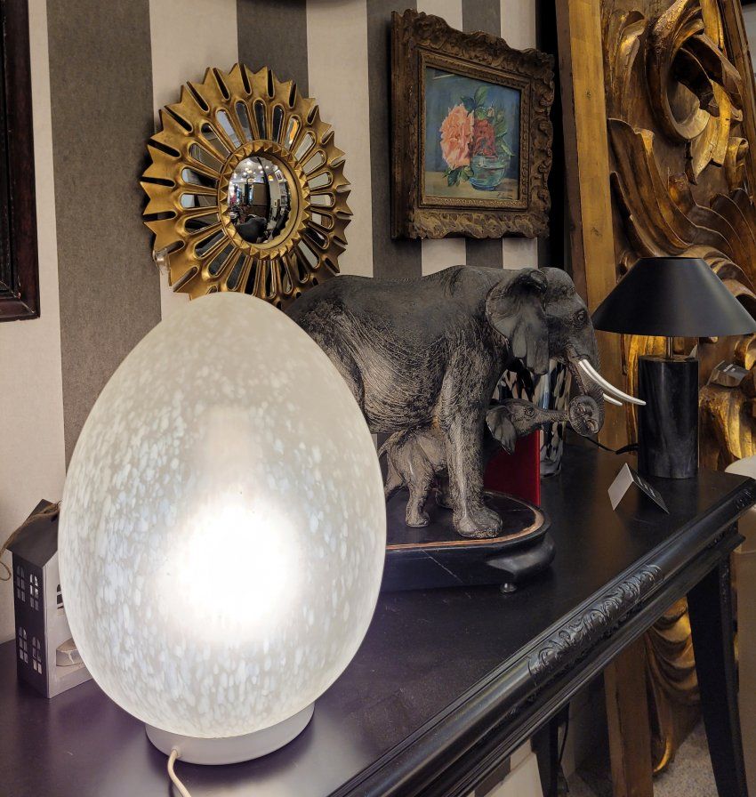 Lámpara Huevo en cristal de Murano, 70s   Italia