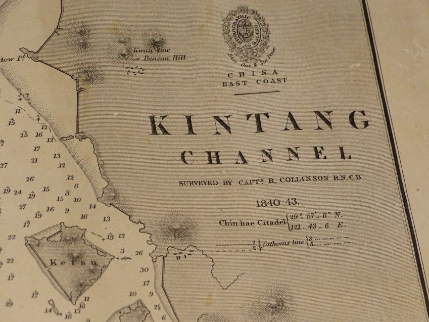 Mapa Cartográfico de Nepal, Kintang Channel, de Richard Collinson , S.XIX